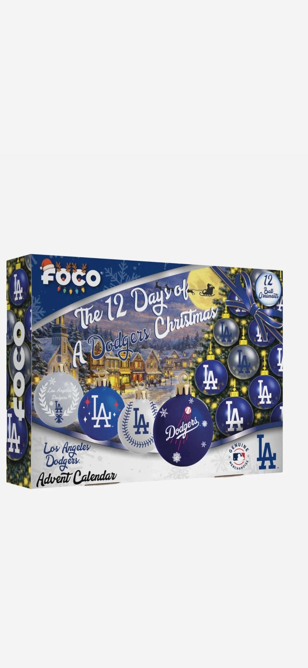 Los Angeles Dodgers Ornament Set Advent Calendar
